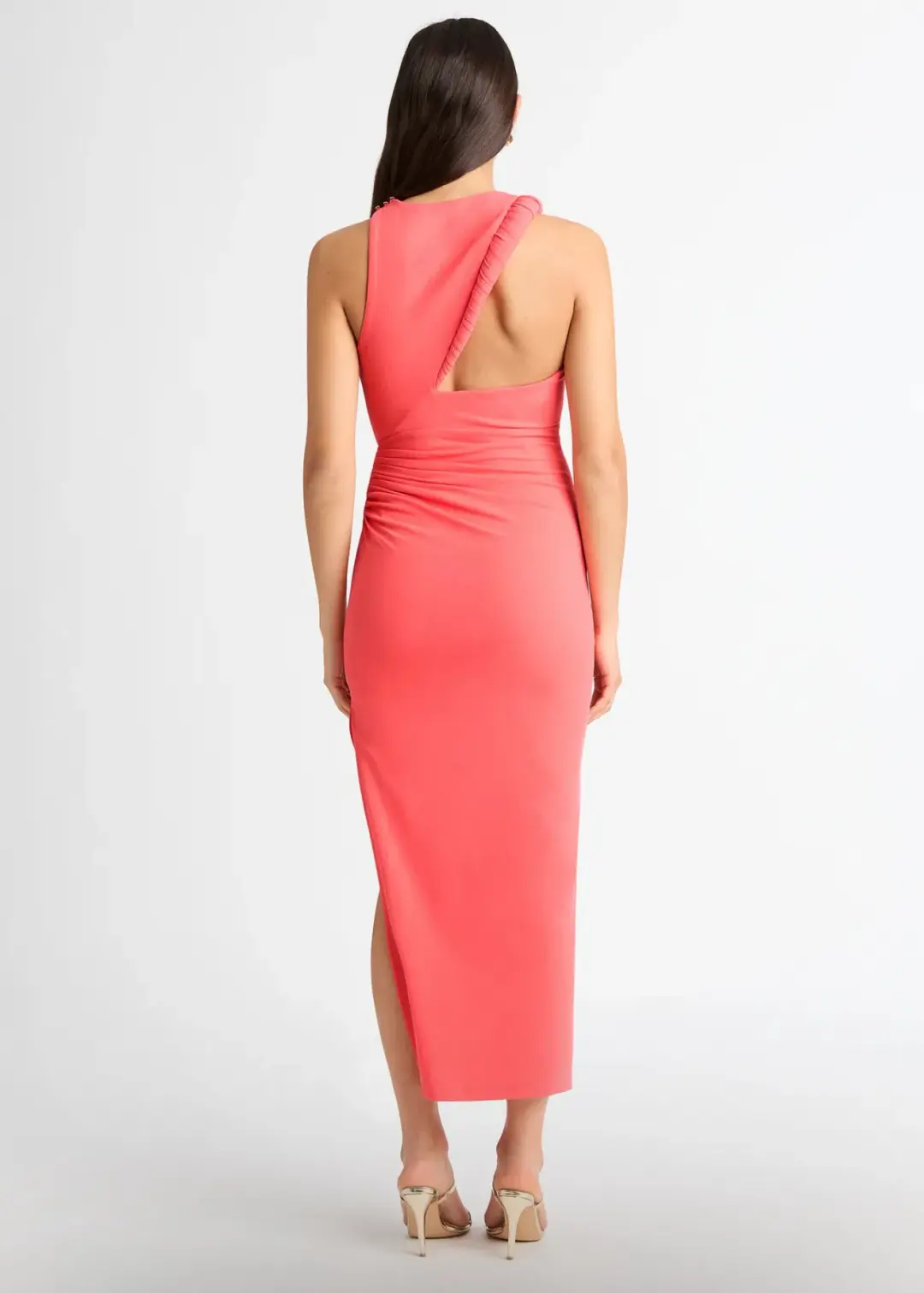 Sheike Portland Midi Dress Peach Size 18 for rent on The Volte - main image