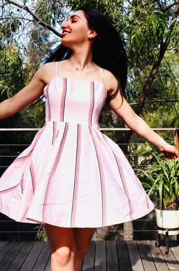 Mossman Baby Doll Mini Dress Pink Size 8 for rent on The Volte - image 4