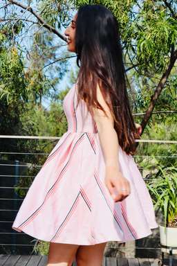 Mossman Baby Doll Mini Dress Pink Size 8 for rent on The Volte - image 3