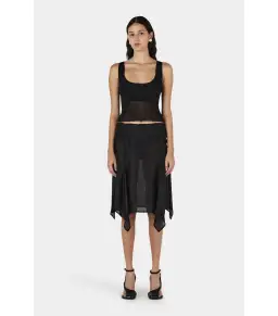 Hansen and Gretel Miller Knee Length Skirt Black Size AU 6 for rent on The Volte - image 1