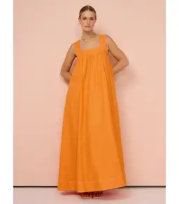 Hansen & Gretel Paloma Maxi Dress Tangerine Size AU 16 for rent on The Volte - image 1