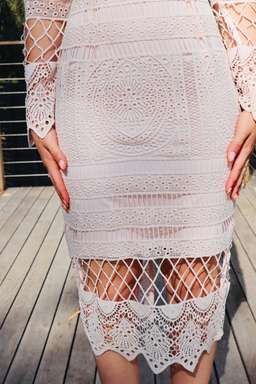 Mossman Isle of Forgiveness Dress Blush Pink Size 8 for rent on The Volte - image 4