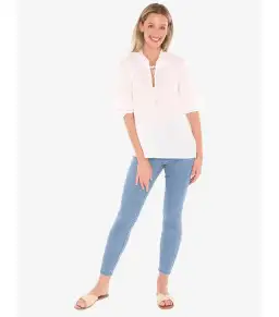 Jump Ruffle Neck Top White Size AU 16 for rent on The Volte - image 1