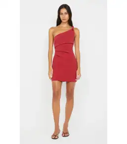 Bec & Bridge Ariven Asym Mini Dress Red Size AU 14 for rent on The Volte - image 2