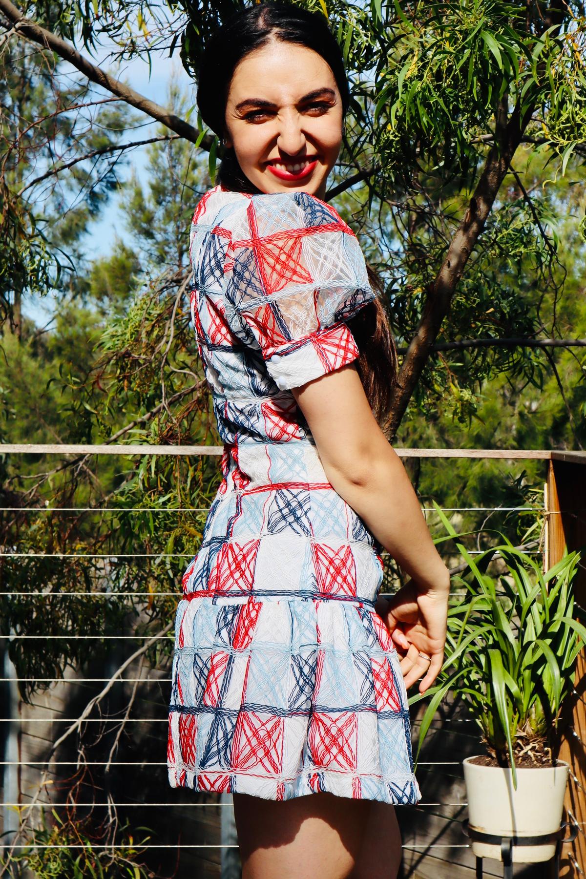 Mossman The Equal Angles Mini Dress Multi Size 6 - Image 7