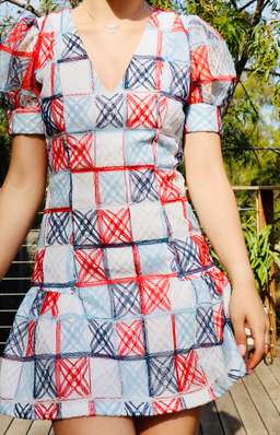 Mossman The Equal Angles Mini Dress Multi Size 6 for rent on The Volte - image 9