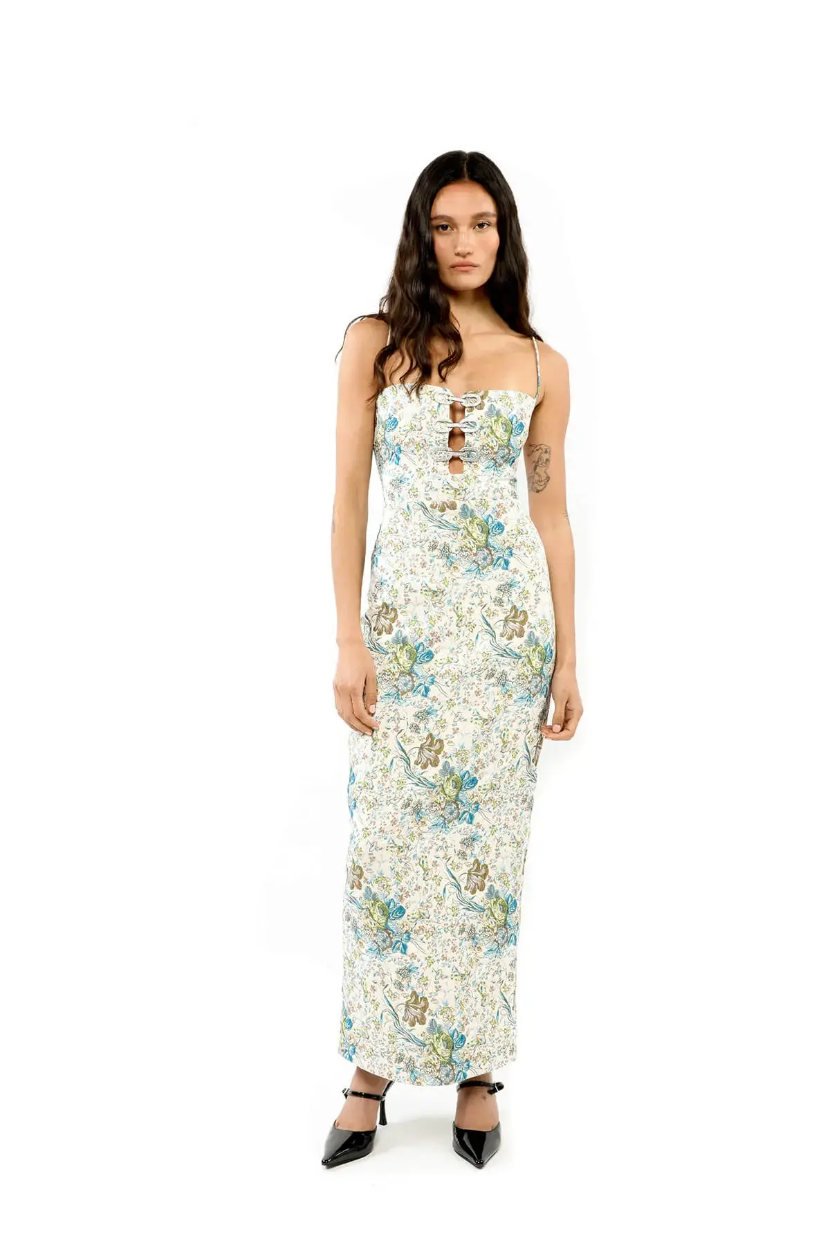 ALICE By Alice McCall Kennedy Maxi Dress in Garden Jacquard Size AU 14 for rent on The Volte - main image