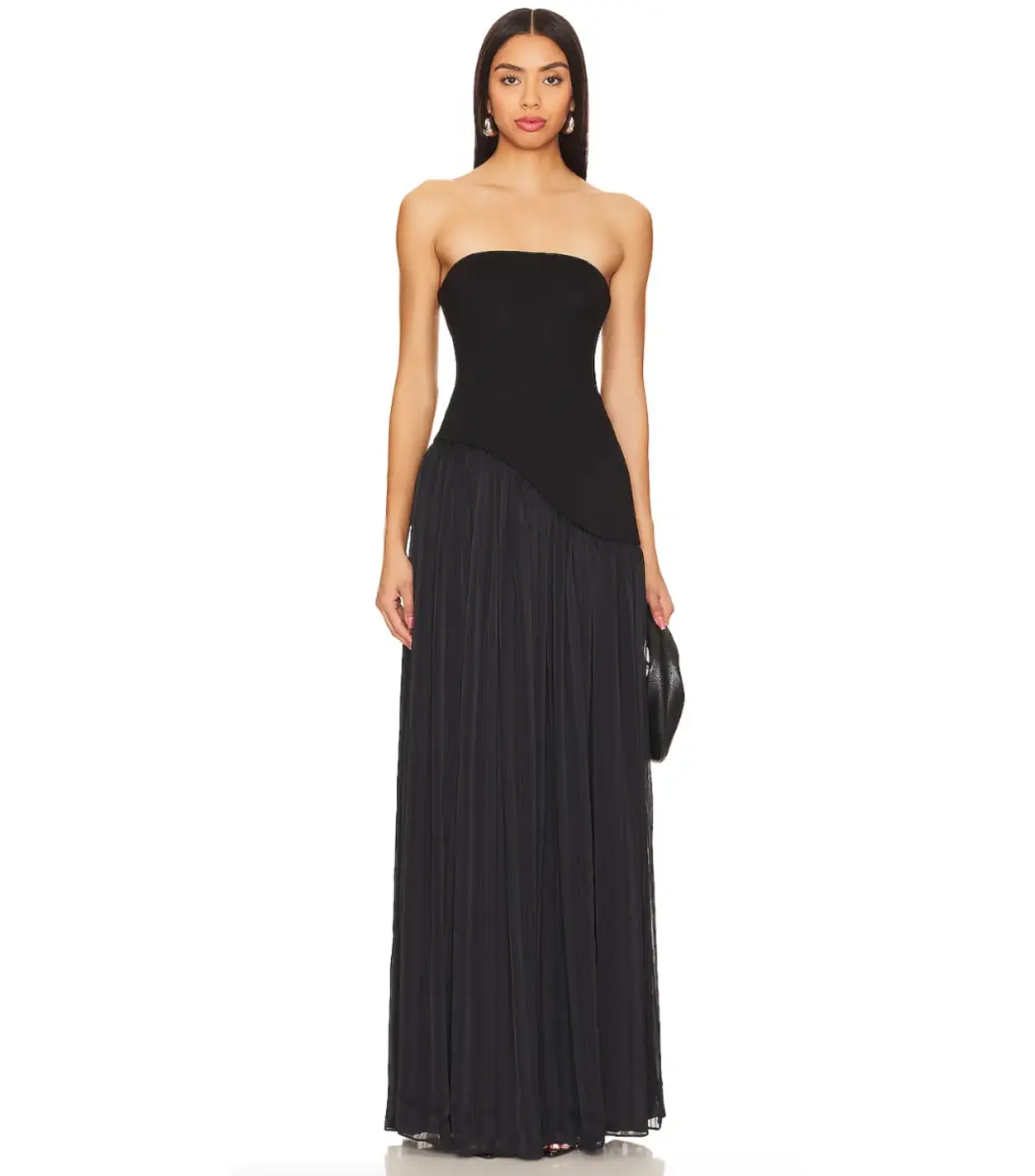 Lovers + Friends Alice Maxi Gown Black Size Au 8 for rent on The Volte - main image