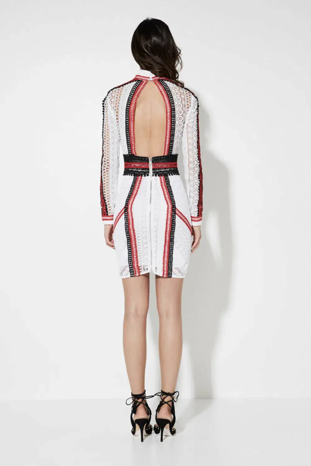 Mossman The Long and Winding Road Lace Dress Multi Size 8 for rent on The Volte - main image