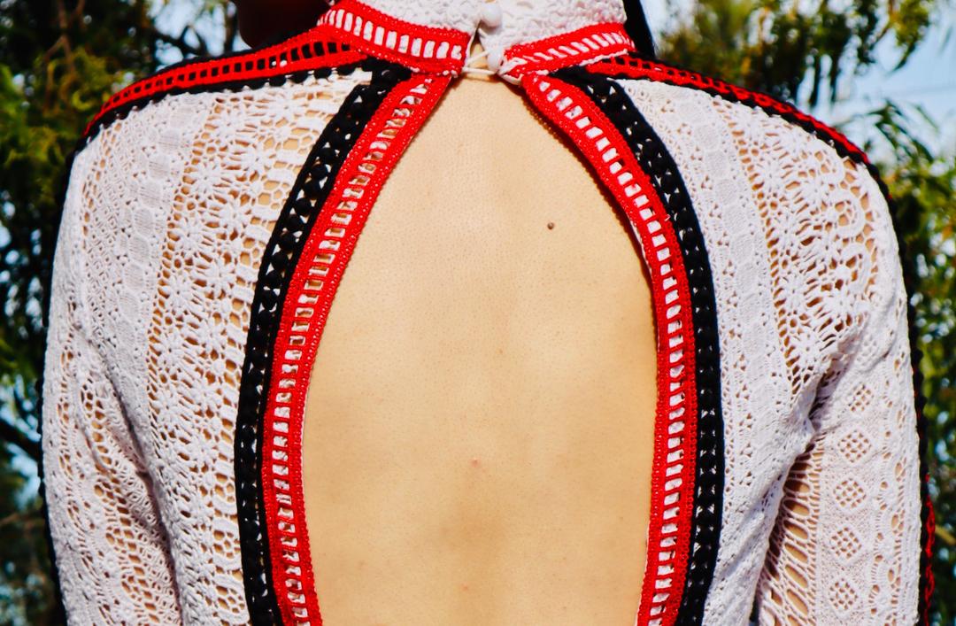 Mossman The Long and Winding Road Lace Dress Multi Size 8 for rent on The Volte - main image