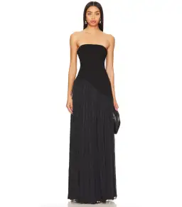 Lovers + Friends Alice Maxi Gown Black Size AU 10 for rent on The Volte - image 1