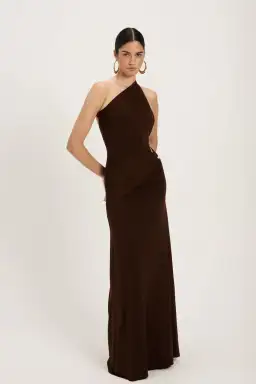 Ance Gria Gaia Maxi Gown Brown Size S / AU 8 for rent on The Volte - image 3