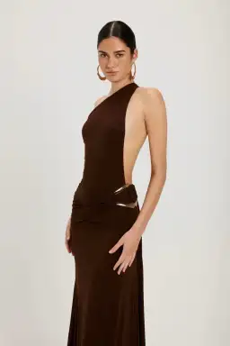 Ance Gria Gaia Maxi Gown Brown Size S / AU 8 for rent on The Volte - image 2