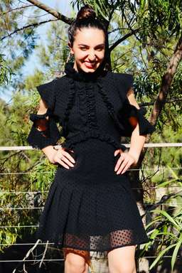 Mossman She Spotted Me Dress Black Size 8 for rent on The Volte - image 11