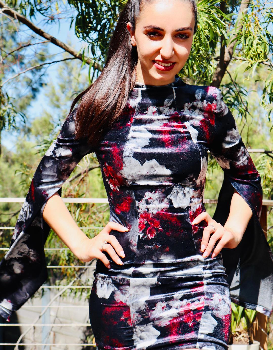 Mossman The Poison Arrow Mini Dress Floral Print Size 6 for rent on The Volte - main image