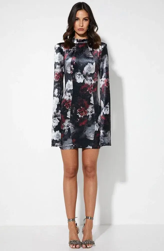 Mossman The Poison Arrow Mini Dress Floral Print Size 6 for rent on The Volte - main image