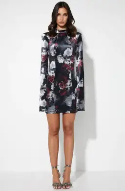 Mossman The Poison Arrow Mini Dress Floral Print Size 6 for rent on The Volte - image 1