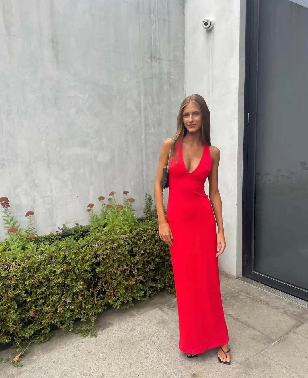 Effie Kats Eiza Gown Cherry Red Size S/Au 8 for rent on The Volte - main image