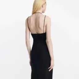 Dion Lee Viscose Pierced Jersey in Black Size 8 for rent on The Volte - image 2