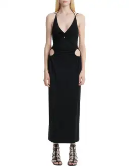 Dion Lee Viscose Pierced Jersey in Black Size 8 for rent on The Volte - image 1