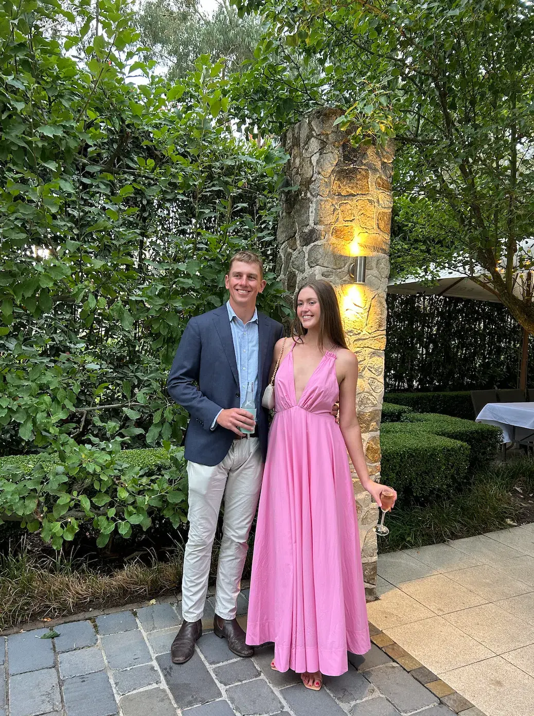 Aje Vellum Maxi Dress Cerise Pink Size 12 for rent on The Volte - main image