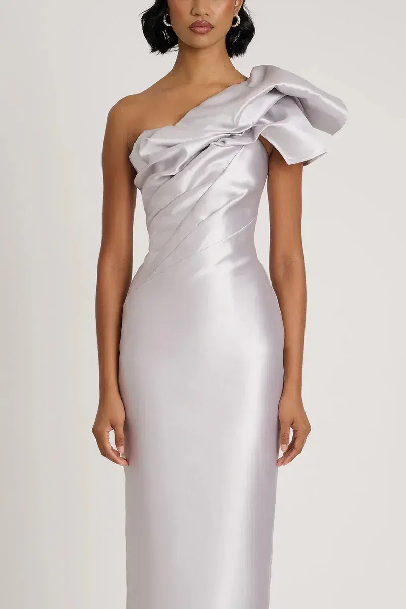 Eliya the Label Ashton Gown Silver Size 12 for rent on The Volte - main image