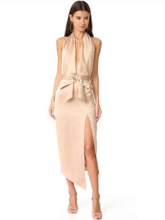 MISHA Carrie Dress Gold Size 8/S - Image 1