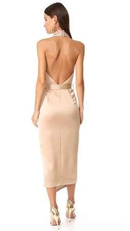 Misha Collection Carrie Dress gold size 8