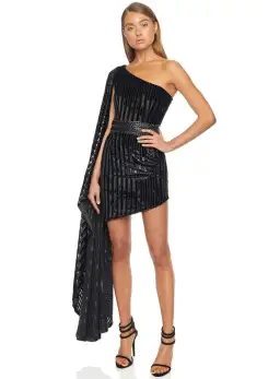 Eliya The Label Xenia Mini Dress Black Size 6