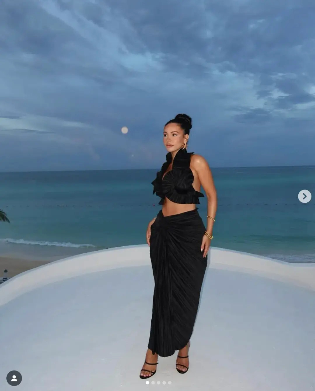 Cult Gaia Adila Top & Sonoma Skirt Set Black Size 8 for rent on The Volte - main image