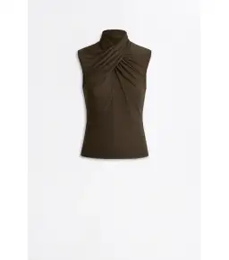 Scanlan Mesh Turban Sleeveless Top and Draped Skirt Jungle Size AU 10 for rent on The Volte - image 4