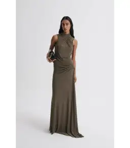 Scanlan Mesh Turban Sleeveless Top and Draped Skirt Jungle Size AU 10 for rent on The Volte - image 1