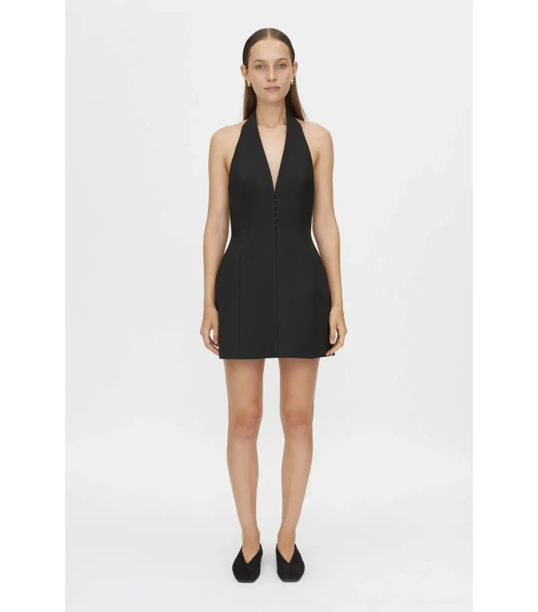 Camilla and Marc Petra Mini Dress 2.0 Black Size AU 10 for rent on The Volte - main image