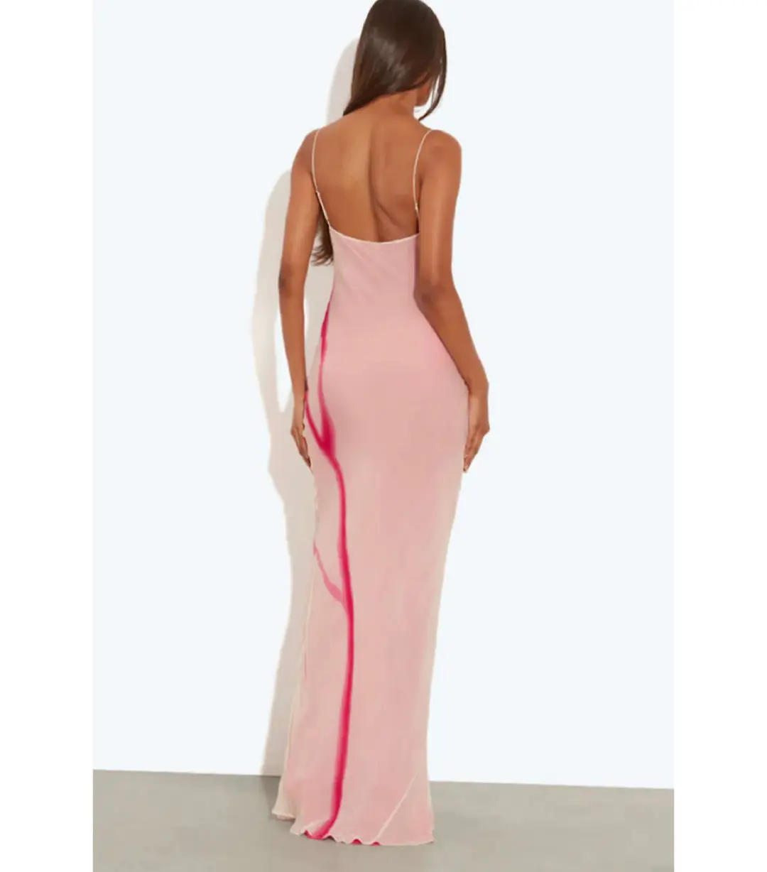 Rat & Boa Corali Maxi Dress Pink Floral Size AU 10 for rent on The Volte - main image