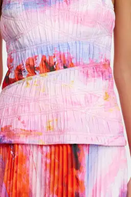 Acler Rockland Midi Dress Multi Size 10 for rent on The Volte - image 4