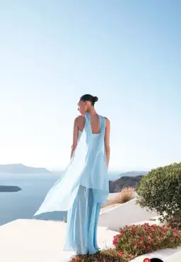 Matters Store Monaco Dress Sky Blue Size 10 for rent on The Volte - image 4