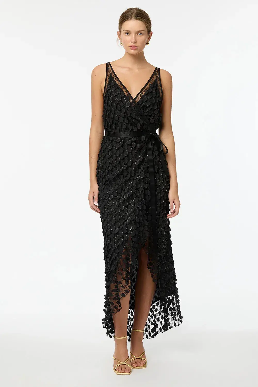 Manning Cartell Supreme Extreme Wrap Dress Black Size 10 for rent on The Volte - main image