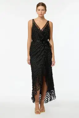 Manning Cartell Supreme Extreme Wrap Dress Black Size 10 for rent on The Volte - image 1