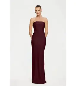 Effie Kats Monroe Maxi Gown in Wine Size AU 6 for rent on The Volte - image 2