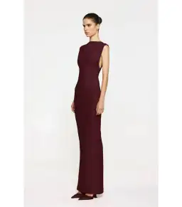 Effie Kats Audrey Maxi Gown in Wine Size AU 6 for rent on The Volte - image 2