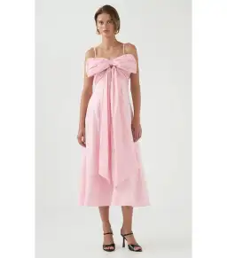 Aje Scarlett Midi Dress Cherry Blossom Size AU 10 for rent on The Volte - image 1