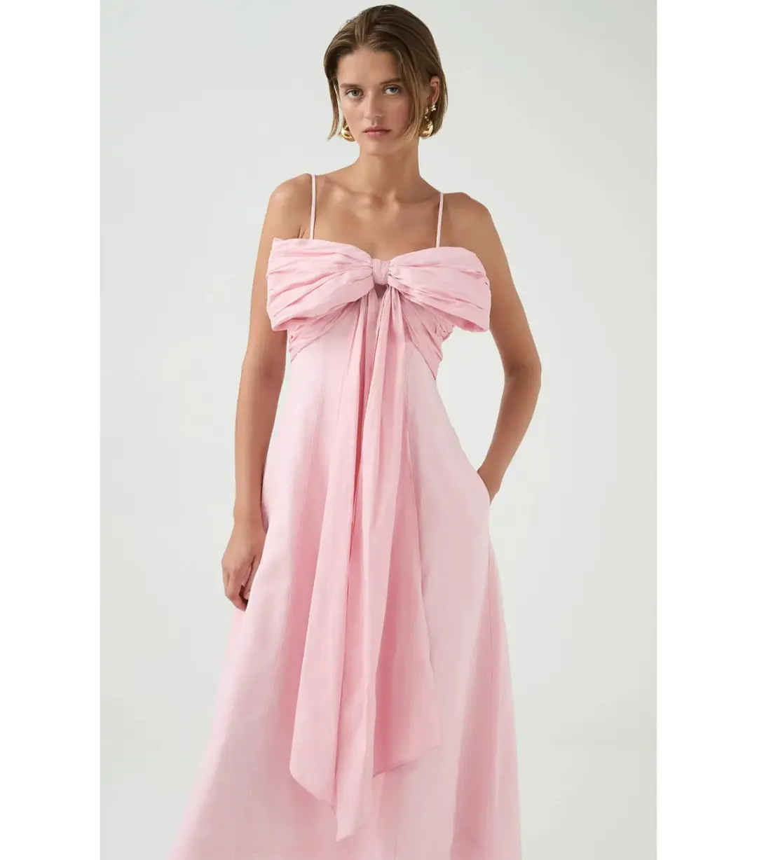 Aje Scarlett Midi Dress Cherry Blossom Size AU 10 for rent on The Volte - main image