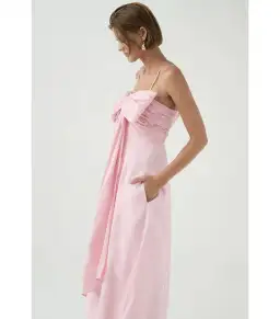 Aje Scarlett Midi Dress Cherry Blossom Size AU 10 for rent on The Volte - image 4