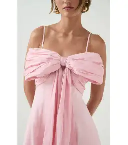 Aje Scarlett Midi Dress Cherry Blossom Size AU 10 for rent on The Volte - image 3