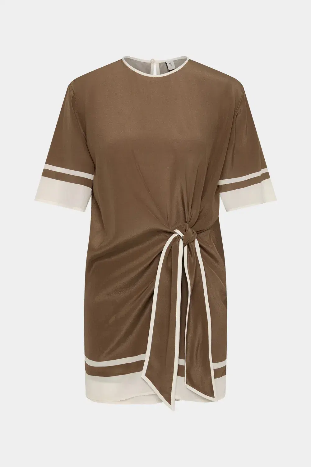 Sir the Label Almara Mini Dress Brown Size 10 for rent on The Volte - main image