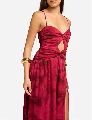 Runaway The Label Camille Maxi Dress Print Size 10 for rent on The Volte - main image