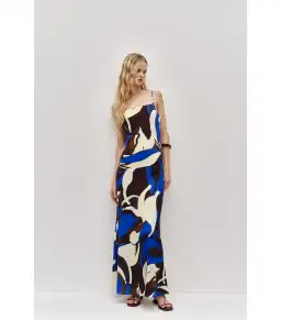 Aje Studio Lyra Maxi Dress Mystic Tide Size M / AU 10 for rent on The Volte - image 1