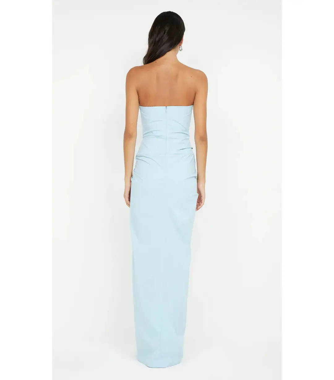 Bec & Bridge Domenic Strapless Maxi Dress Sky Blue Size AU 14 for rent on The Volte - main image