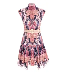 Zimmermann Laurel Flared Mini Dress Floral Size 0 / AU 8 for rent on The Volte - image 3