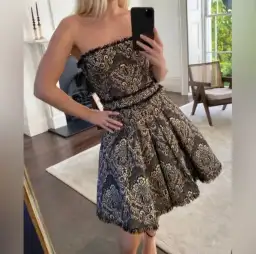 Dolce & Gabbana Mini Fit & Flare Corset Dress Size AU 8 for rent on The Volte - image 2